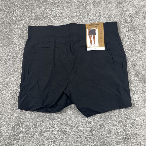 Eddie Bauer Shorts Womens 4 Hiker Nylon Spandex Performance Stretch Black NWT - Picture 2 of 10